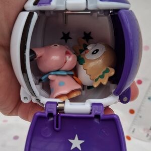 Pokemon Folding Master Ball With Snubbull & Rowlet Mini Figurines